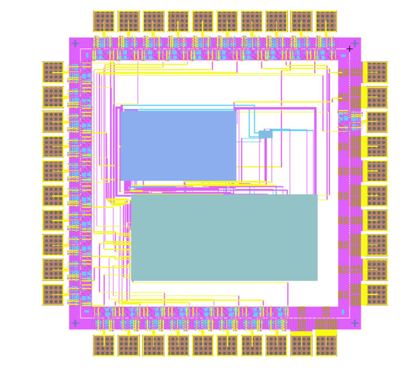 Full layout view of the MIPS8 Processor.